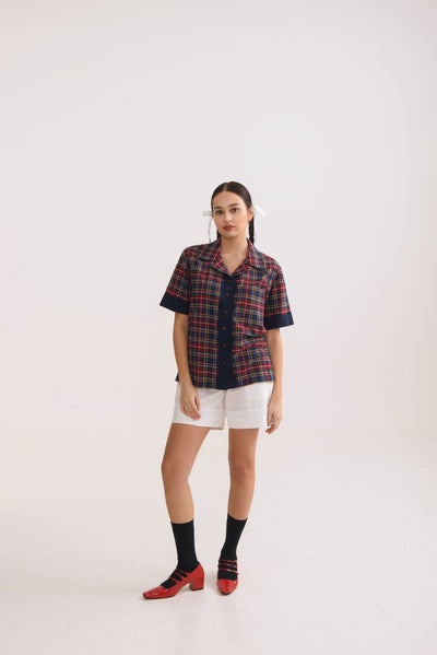 Kelly Red Checked Shirt